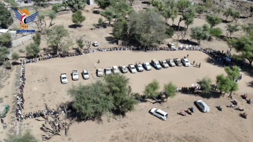 وقفة لقبائل شرعب الرونة بتعز تأكيدا على  الجهوزية لمواجهة العدو