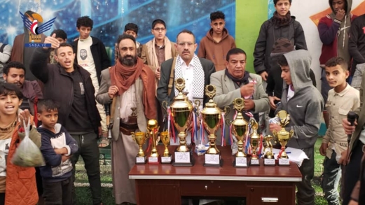 اختتام دوري طوفان الأقصى الرمضاني الأول في سنحان بمحافظة صنعاء