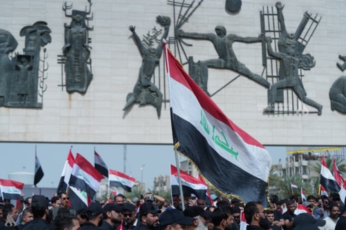 مظاهرات حاشدة في العراق تنديداً بالعدوان ومطالبة بإيقاف الحرب في المنطقة