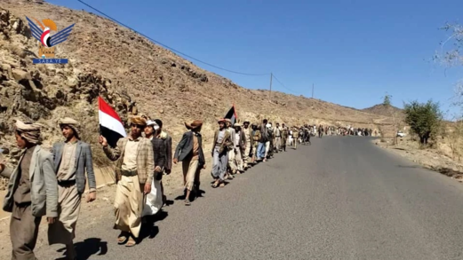  صنعاء .. مسير راجل لخريجي دورات "طوفان الأقصى" بجحانة