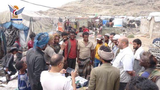 الاطلاع على أوضاع مخيم النازحين في الأزرقين بأمانة العاصمة