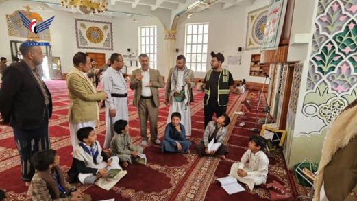 تفقد الدورات الصيفية بمركز الإمام الهادي بمديرية الثورة في أمانة العاصمة