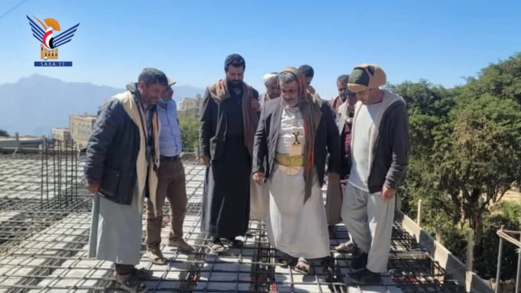 تفقد سير العمل في إنشاء مبنى مكتب هيئة الأوقاف والإرشاد بالمحويت