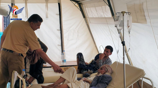 مدير الصحة بحجة يطلع على العمل بمركز معالجة الإسهالات المائية