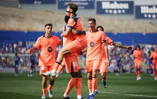 برشلونة يتغلب على خيتافي بالدوري الإسباني لكرة القدم