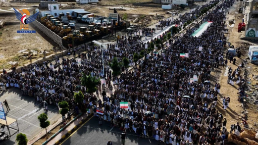  130 مسيرة حاشدة بعمران في اليوم الوطني للصمود إسنادا لفلسطين ولبنان وإيران