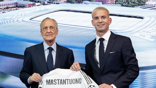 ريال مدريد يقدم لاعبه الجديد ماستانتونو لوسائل الإعلام ريال مدريد يقدم لاعبه الجديد ماستانتونو لوسائل الإعلام