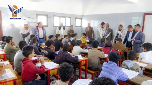 تدشين الاختبارات الموحدة للصفوف السابع والثامن والنقل الأساسية والثانوية بإب