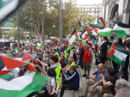 تظاهرات في أكثر من 40 مدينة إسبانية تضامنا مع الشعب الفلسطيني