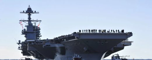 اندلاع حريق في حاملة الطائرات الأمريكية "جيرالد فورد" واستغراق اخماده 30 ساعة