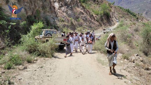 تفقد سير العمل في مشروع شق طريق مرعان - وادي لاعة بمديرية الرجم في المحويت