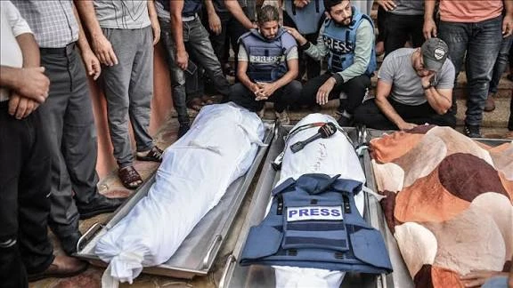مراسلون بلا حدود: 67 صحفياً قُتلوا حول العالم في 2025 نصفهم في غزة