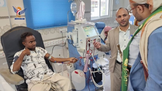 المساوى يدّشن أعمال التوسعة الجديدة لمركز الغسيل الكلوي بتعز