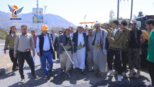 محافظ إب يطلع على مستوى إنجاز مشروع الصيانة لشوارع مركز المحافظة