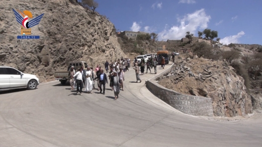 المساوى يفتتح المرحلة الأولى من مشروع صيانة طريق حيفان بتعز