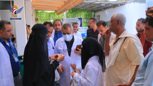 تدشين المخيم الطبي المجاني للأمراض النفسية والعصبية بهيئة مستشفى الثورة بالحديدة تدشين المخيم الطبي المجاني للأمراض النفسية والعصبية بهيئة مستشفى الثورة بالحديدة