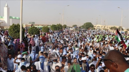 آلاف الموريتانيين يتظاهرون رفضا لجريمة الإبادة الجماعية بغزة