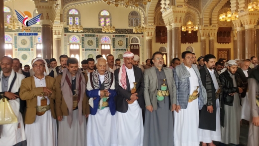 تشييع جثمان عضو مجلس النواب الشيخ صالح التام بصنعاء