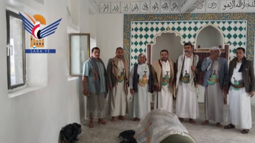 حجة.. الاطلاع على سير العمل بمشروع ترميم مسجد جبل نمر في بني العوام