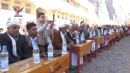 فعالية خطابية بمديرية الطيال في محافظة صنعاء بالذكرى السنوية لشهيد القرآن