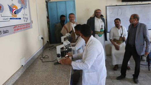 المولّد والمساوى يتفقدان العمل بمستشفى تعز العام وأقسام جامعة تعز المولّد والمساوى يتفقدان العمل بمستشفى تعز العام وأقسام جامعة تعز