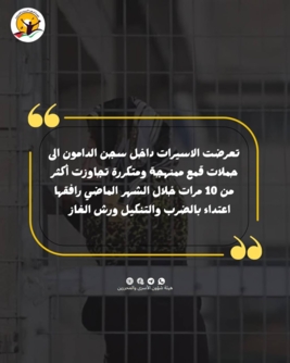 هيئة الأسرى: الأسيرات الفلسطينيات يتعرض في سجن الدامون لحملات قمع ممنهجة