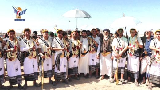 عرس جماعي لـ 42 عريسًا وعروسًا بمنطقة السويداء في ميفعة عنس بذمار