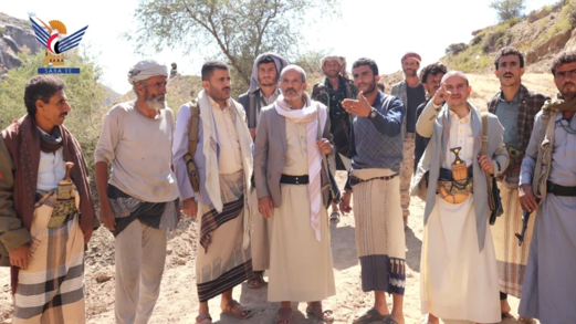  تفقد مشاريع مياه وطرق في مديرية قعطبة بالضالع