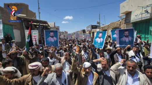 الجوف.. مسيرات جماهيرية تجدد العهد لنصرة فلسطين ولبنان