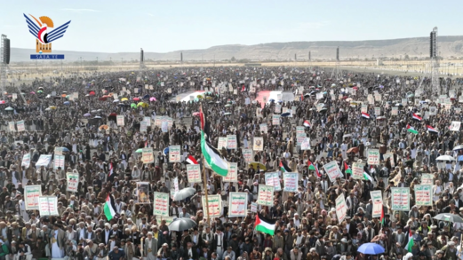 مسيرات حاشدة في صعدة نصرة للشعب الفلسطيني