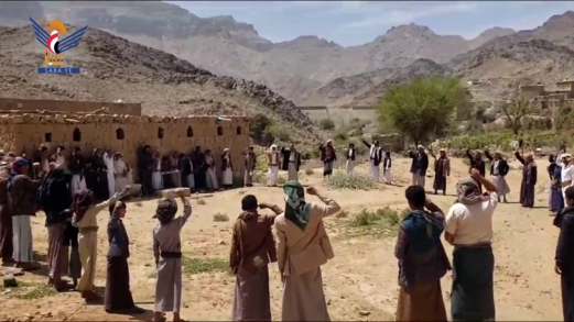وقفات بمأرب نصرة للشعب الفلسطيني وتنديدا بجرائم الجماعات التكفيرية في سوريا