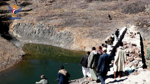 الاطلاع على مستوى الإنجاز في مشروع حاجز الشهيد الصماد بضوران ذمار