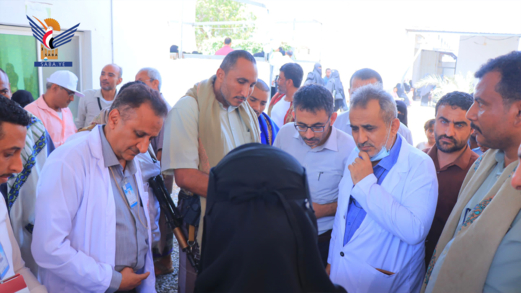 عطفيي والقعود يدشنان المخيم الطبي المجاني للأمراض الجلدية بهيئة مستشفى الثورة بالحديدة عطفيي والقعود يدشنان المخيم الطبي المجاني للأمراض الجلدية بهيئة مستشفى الثورة بالحديدة