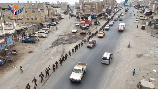 مسير وتطبيق قتالي لخرجي "طوفان الأقصى" لمنتسبي أمن مديريات المربع الشرقي بتعز