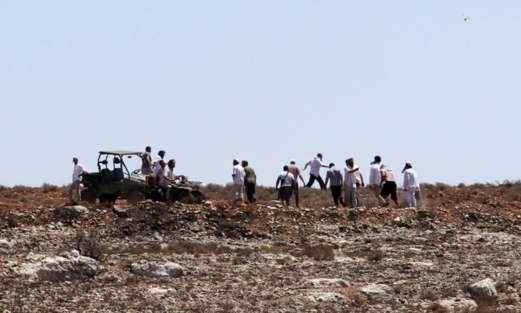 مستوطنون يجرفون أراضي الفلسطينيين في قرية بيرين شرق يطا