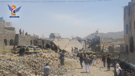 منزل السهيلي بصنعاء.. ركام يتحدث عن إرهاب أمريكي لا يتوقف