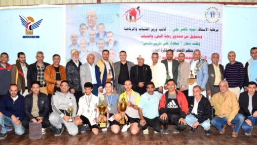 تكريم أبطال البطولة المفتوحة لكرة الطاولة بصنعاء