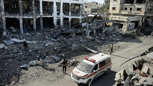 استشهاد فلسطيني في استهداف العدو الصهيوني حي التفاح شرق مدينة غزة 