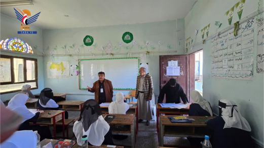 تفقد الدورات الصيفية والاختبارات بمديرية شعوب في أمانة العاصمة