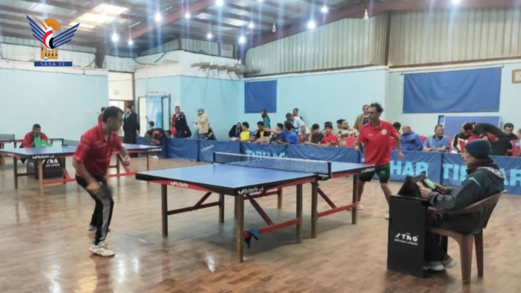 المحاقري وبخه في نهائي البطولة المفتوحة لفردي كرة الطاولة