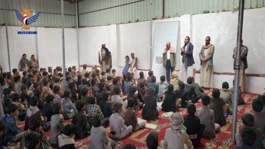 تفقد الدورات الصيفية بمديرية سنحان 