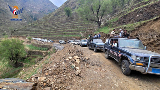 افتتاح مشروع شق طريق في ريف حجة