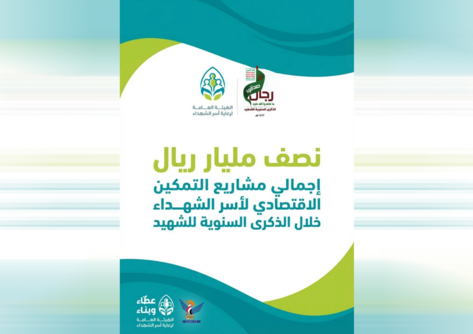 قطاع التخطيط والتنمية بهيئة رعاية أسر الشهداء ينفذ مشاريع تمكين اقتصادي بنصف مليار ريال