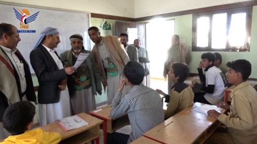 تدشين اختبارات الفصل الدراسي الثاني لصفوف النقل بعمران 