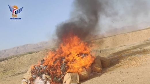 مركز حزم الجوف الجمركي يتلف 55 كرتونا مواد طبية تالفة