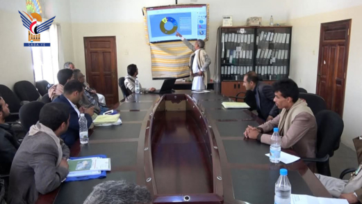 مناقشة تقرير الإنجاز لوحدة تمويل المشاريع والمبادرات الزراعية بعمران