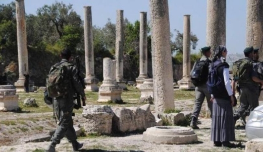 قوات العدو الإسرائيلي تقتحم موقعاً أثرياً فلسطينياً شمال غرب نابلس