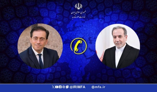وزير خارجية إيران يشرح لنظيره الإسباني الجهود المبذولة لإنهاء الحرب