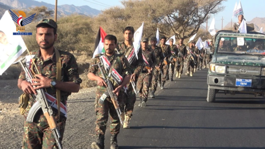 مسير أمني في مأرب تأكيداً على الجهوزية والاستعداد لمواجهة أي تصعيد للعدو