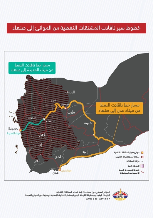 انفوجرافيك “واردات الوقود بين مطرقة القرصنة البحرية وسندان التكاليف الإضافية للاستيراد عبر الموانئ الأخرى” انفوجرافيك “واردات الوقود بين مطرقة القرصنة البحرية وسندان التكاليف الإضافية للاستيراد عبر الموانئ الأخرى”